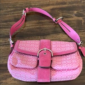 Pink coach purse